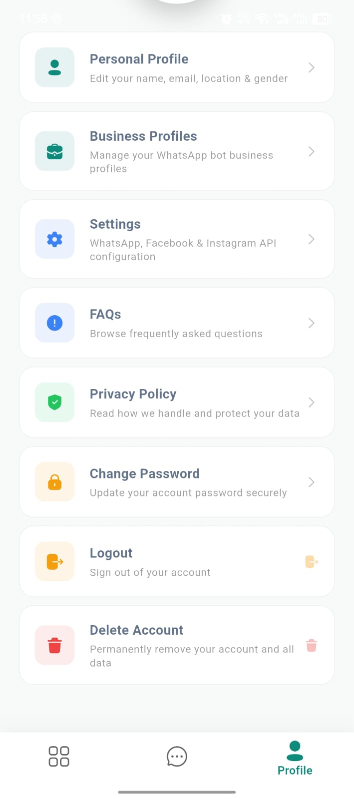 Account Settings