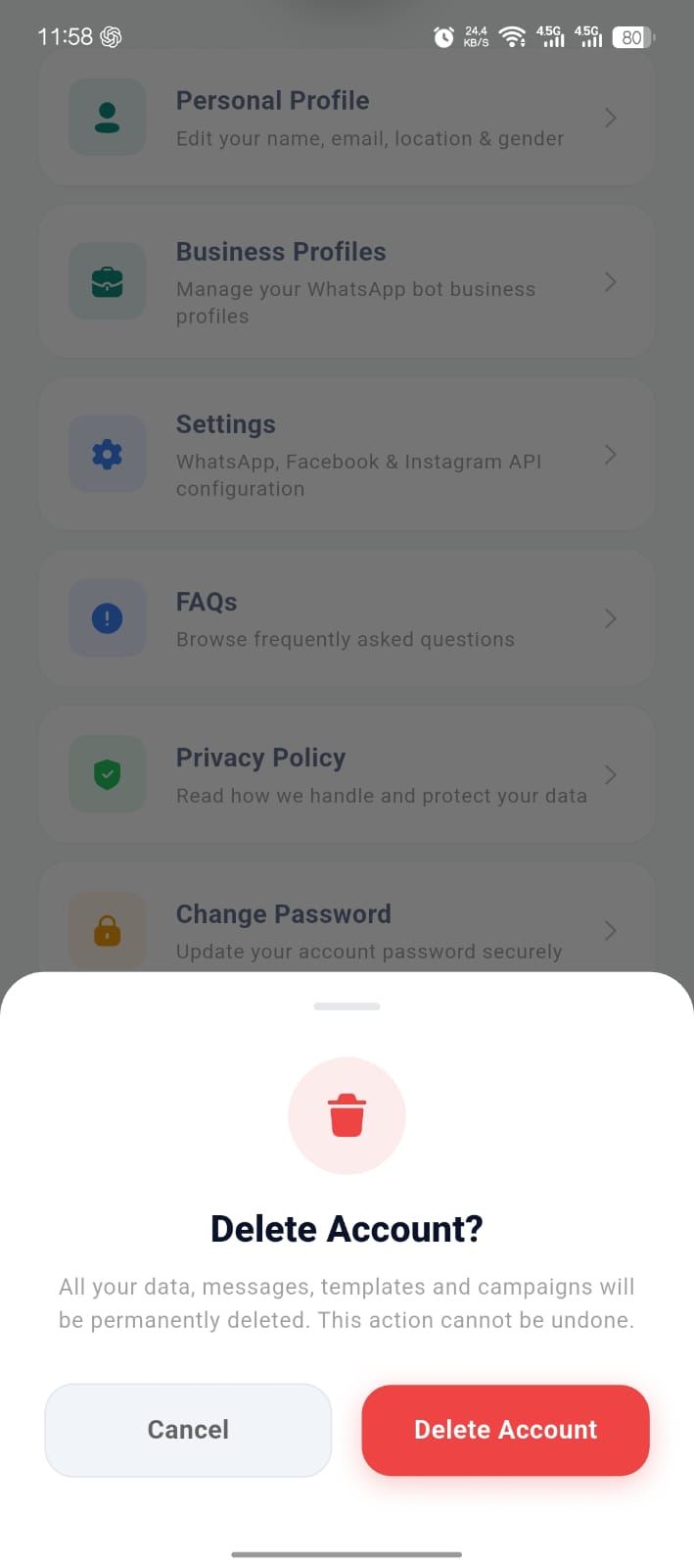 Confirm Delete